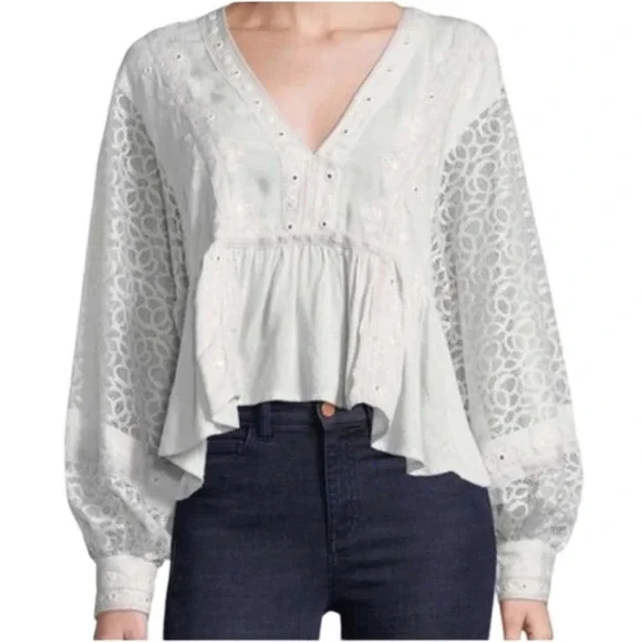 Free People Boogie All Night Top - Picture 2 of 7